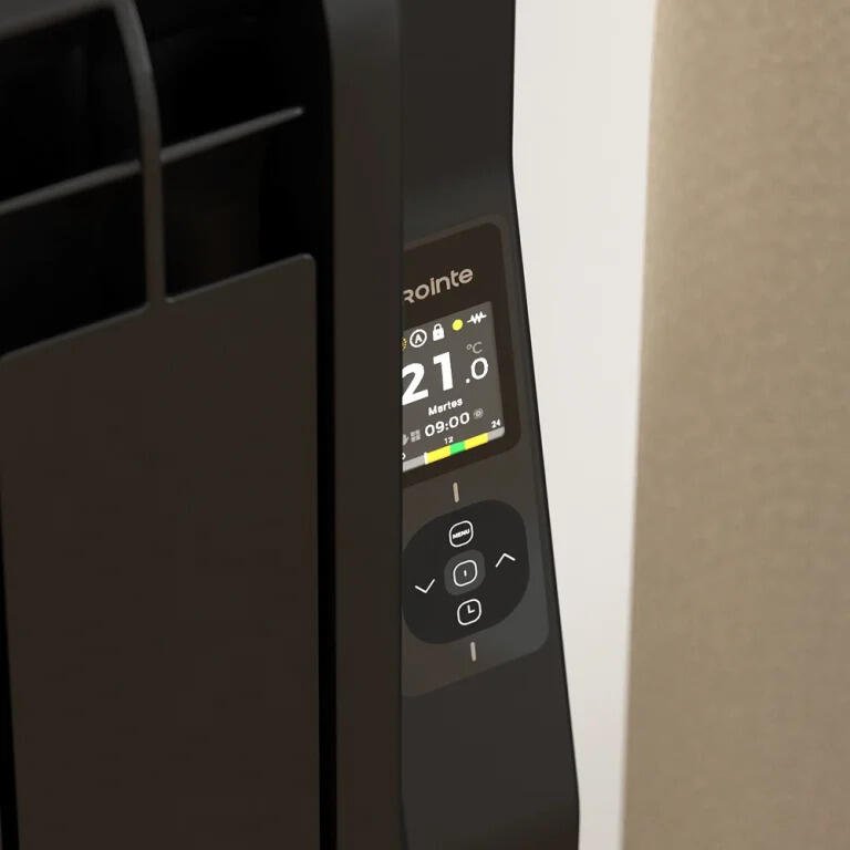 Rointe Kyros - KRIB1800RAD4 - Wi-Fi Electric Radiator, Black, 1800W, 12 Elements