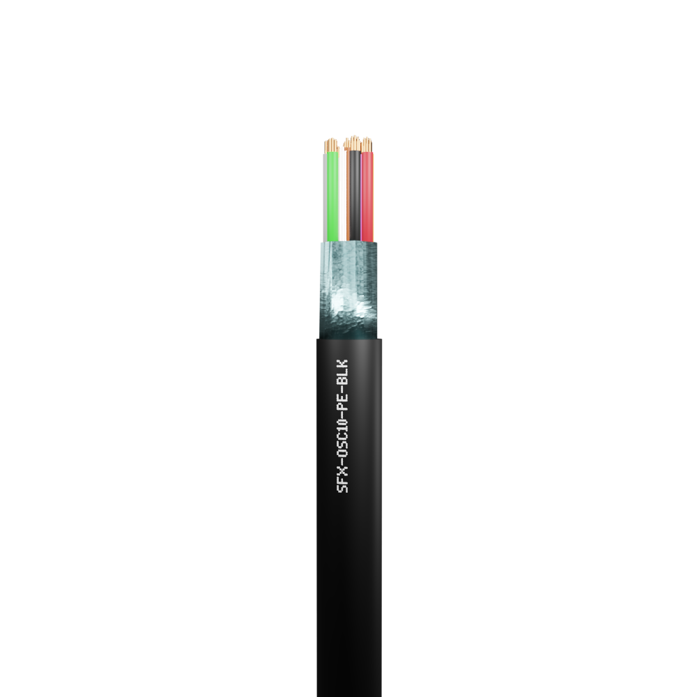 Belden Equivalent OSC10 10 Core 24AWG Overall Foil Screen PE (9540) Cable