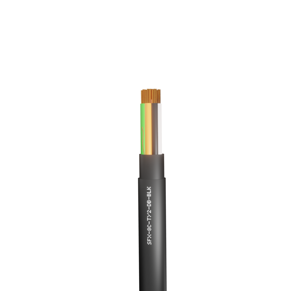 8 Core Type 2 Alarm Direct Burial HDPE Cable