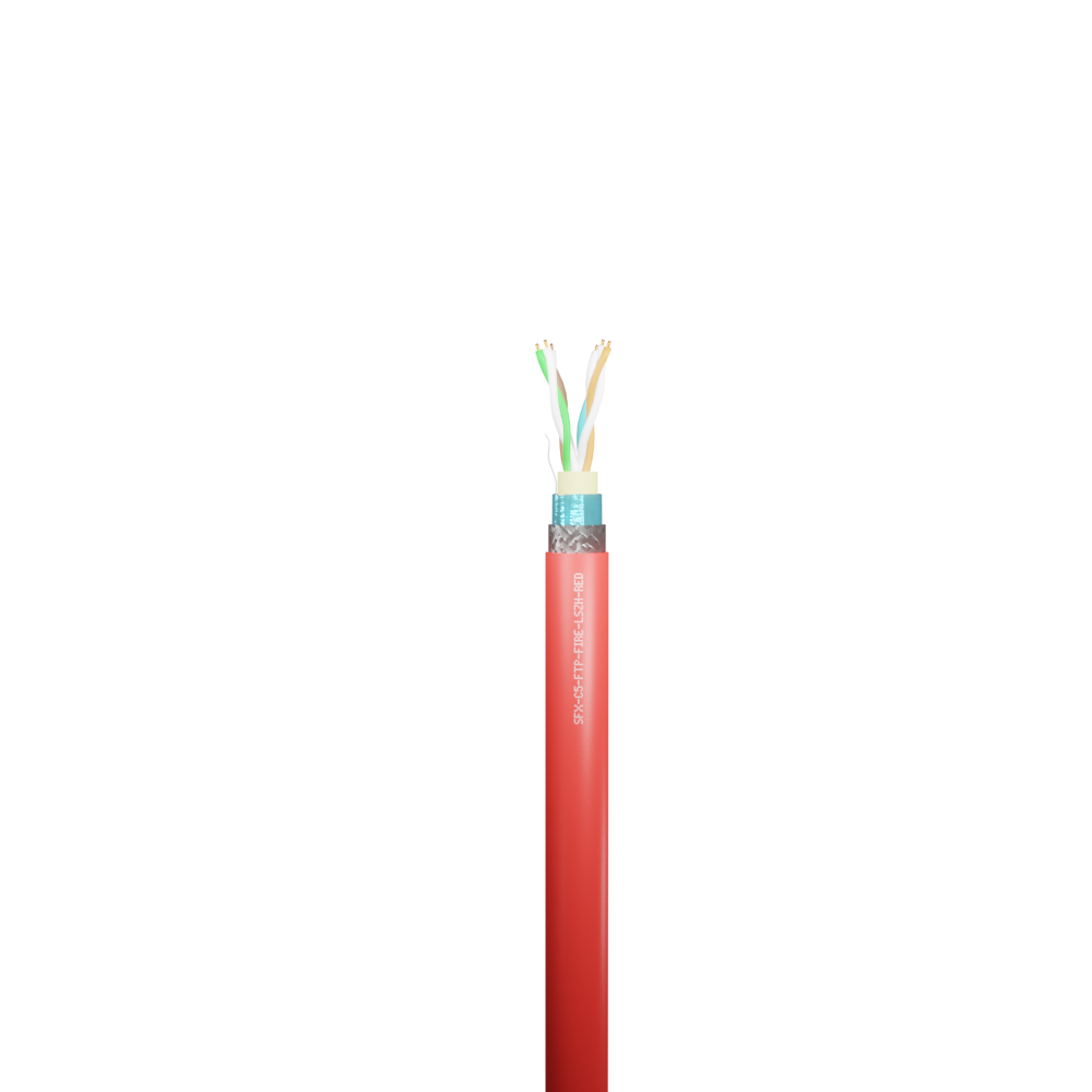 Data Category 5e, 4 pair FTP Fire Resistant LSZH Cable