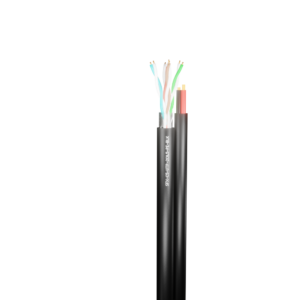 Data Category 5e, 4 pair UTP + 2x0.5mm power cores PE Cable