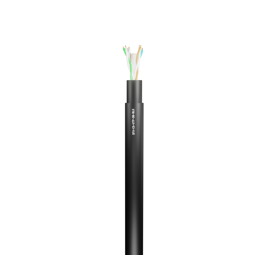 Data Category 6, 4 pair UTP Direct Burial HDPE Cable