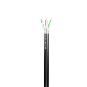 Data Category 6, 4 pair UTP LSZH Cable Black