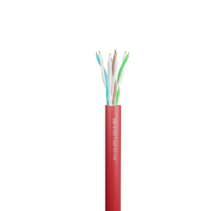 Data Category 6, 4 pair UTP LSZH Cable Red