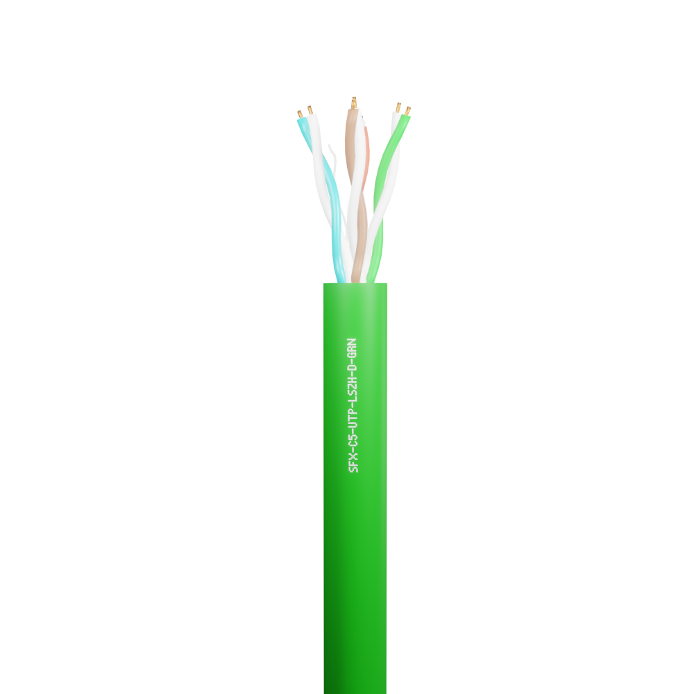 Data Category 5e, 4 pair UTP Dca LSZH Cable Green