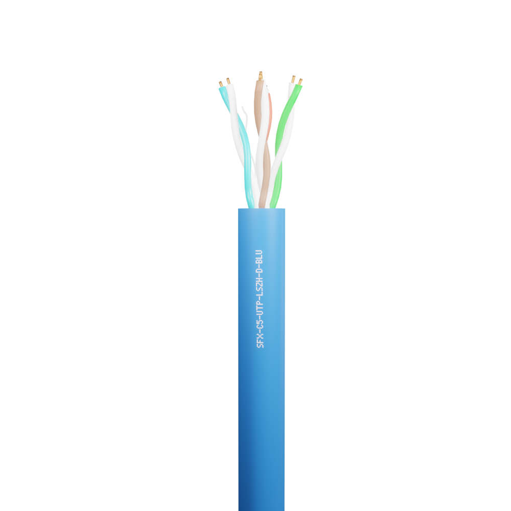 Data Category 5e, 4 pair UTP Dca LSZH Cable Blue
