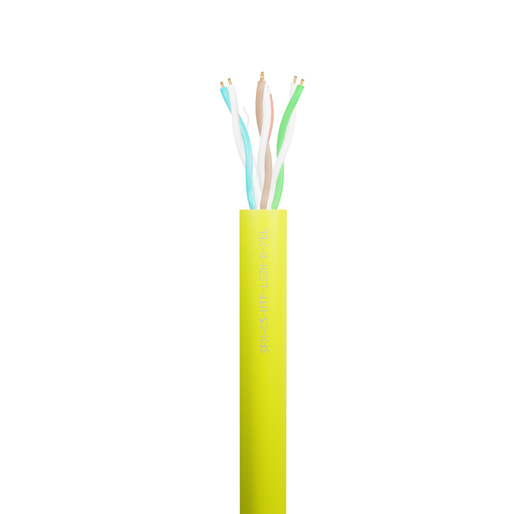 Data Category 5e, 4 pair UTP Dca LSZH Cable Yellow
