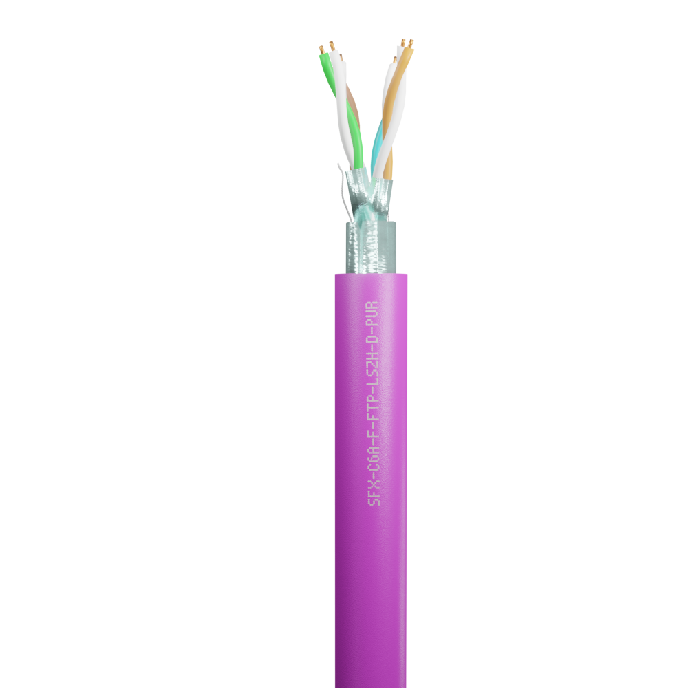 Data Category 6A, 4 pair F/FTP Dca LSZH Cable