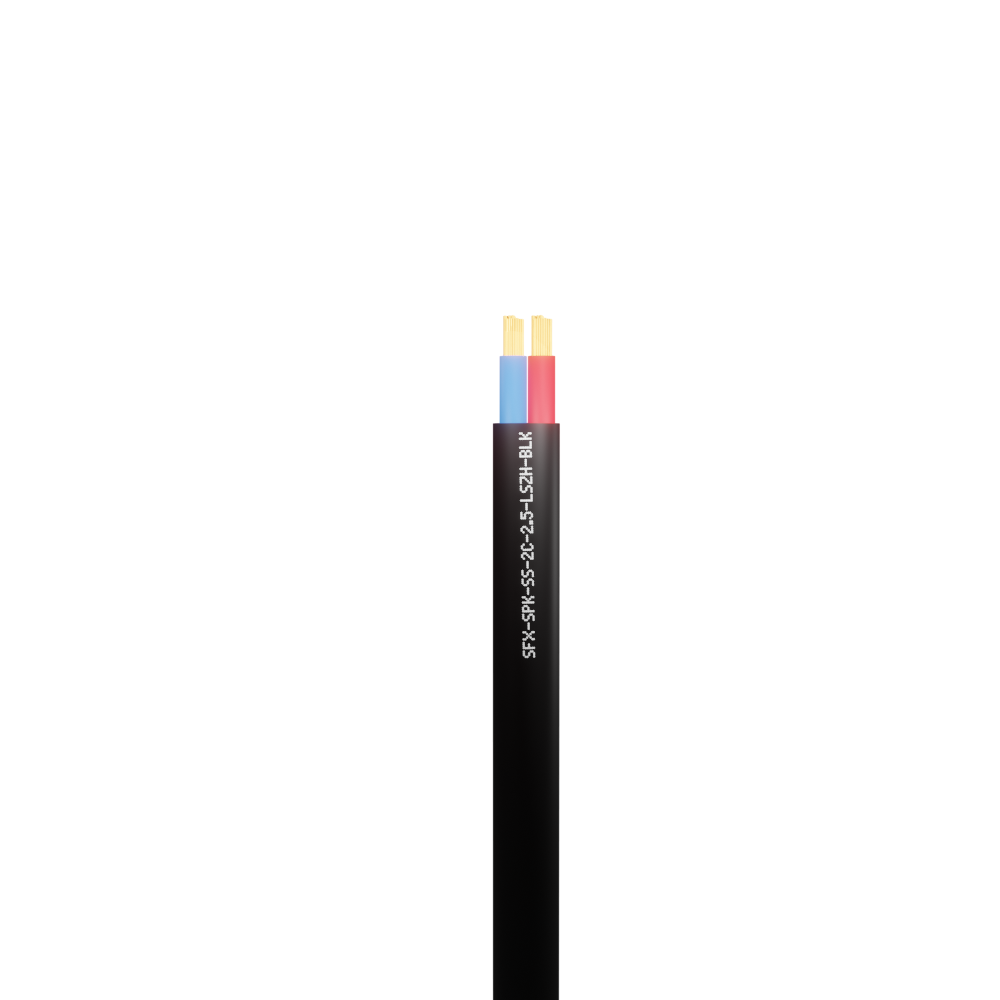 Speaker Cable Secure Sound 2 Core OFC 2.5mm LSZH