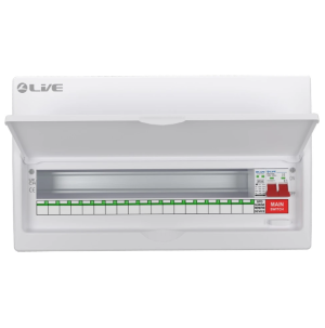 Live LSMC22S-SP 19 Way Dual Busbar SPD Consumer Unit No Fly Leads