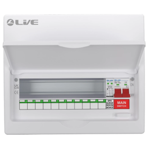 Live LSMC14S-SP 11 Way Dual Busbar SPD Consumer Unit No Fly Leads
