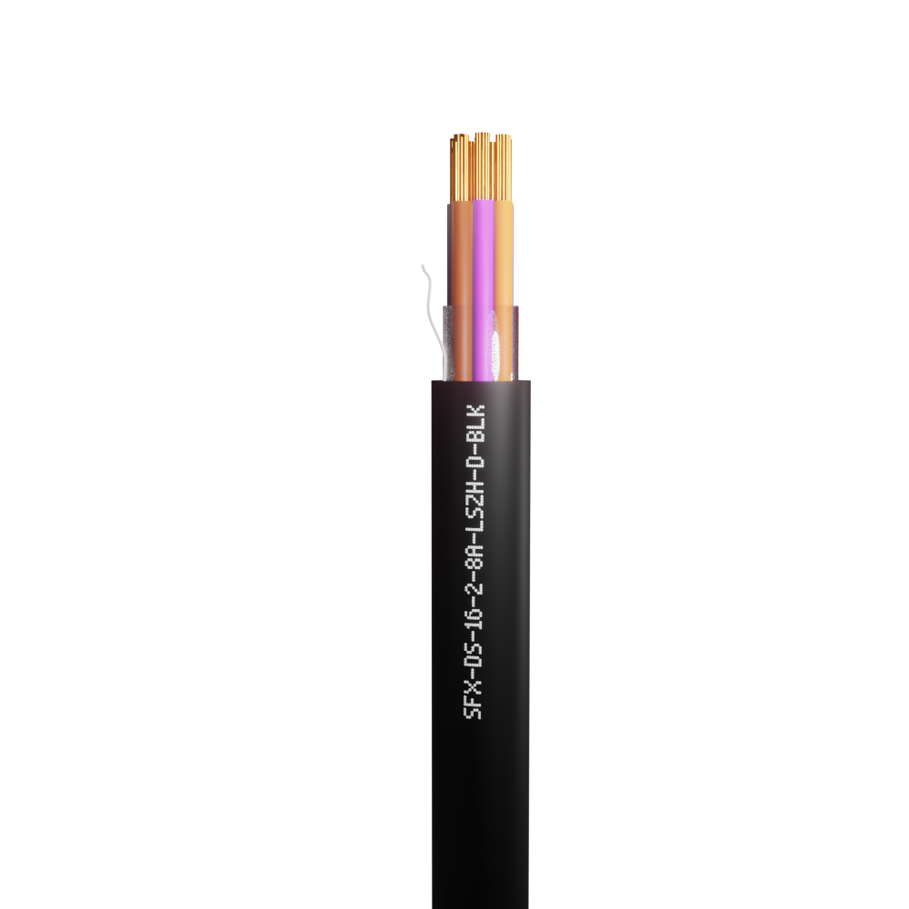 Defence Standard 16 x 0.2mm 8 Core Unscreened Dca LSZH Cable