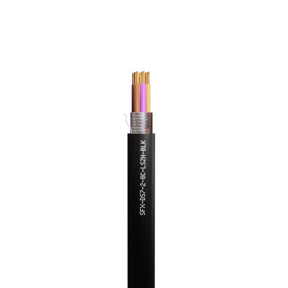 Defence Standard 7 x 0.2mm 8 Core TCWB Screened LSZH Cable