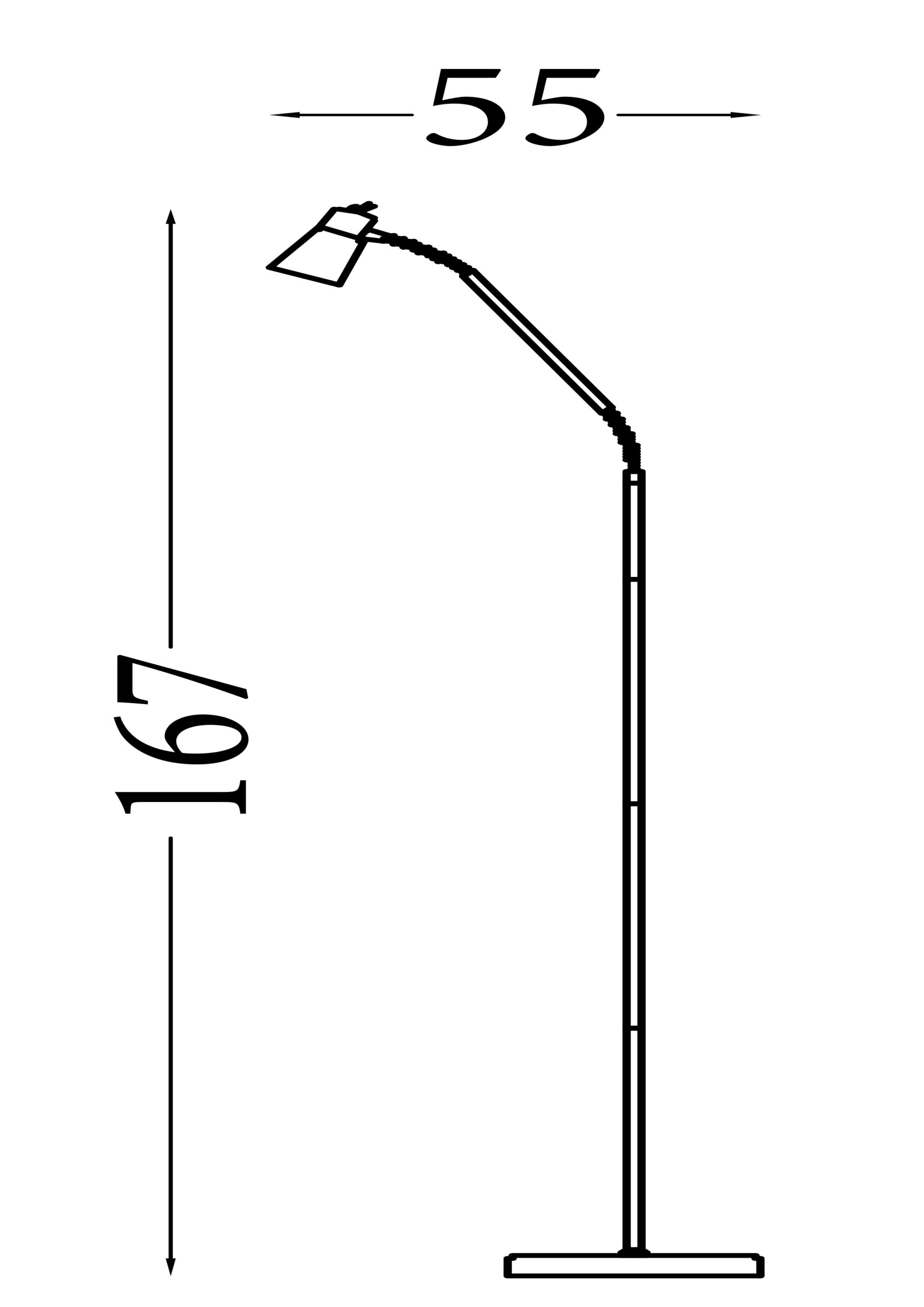 Searchlight Jolly Floor Lamp Antique Brass Metal