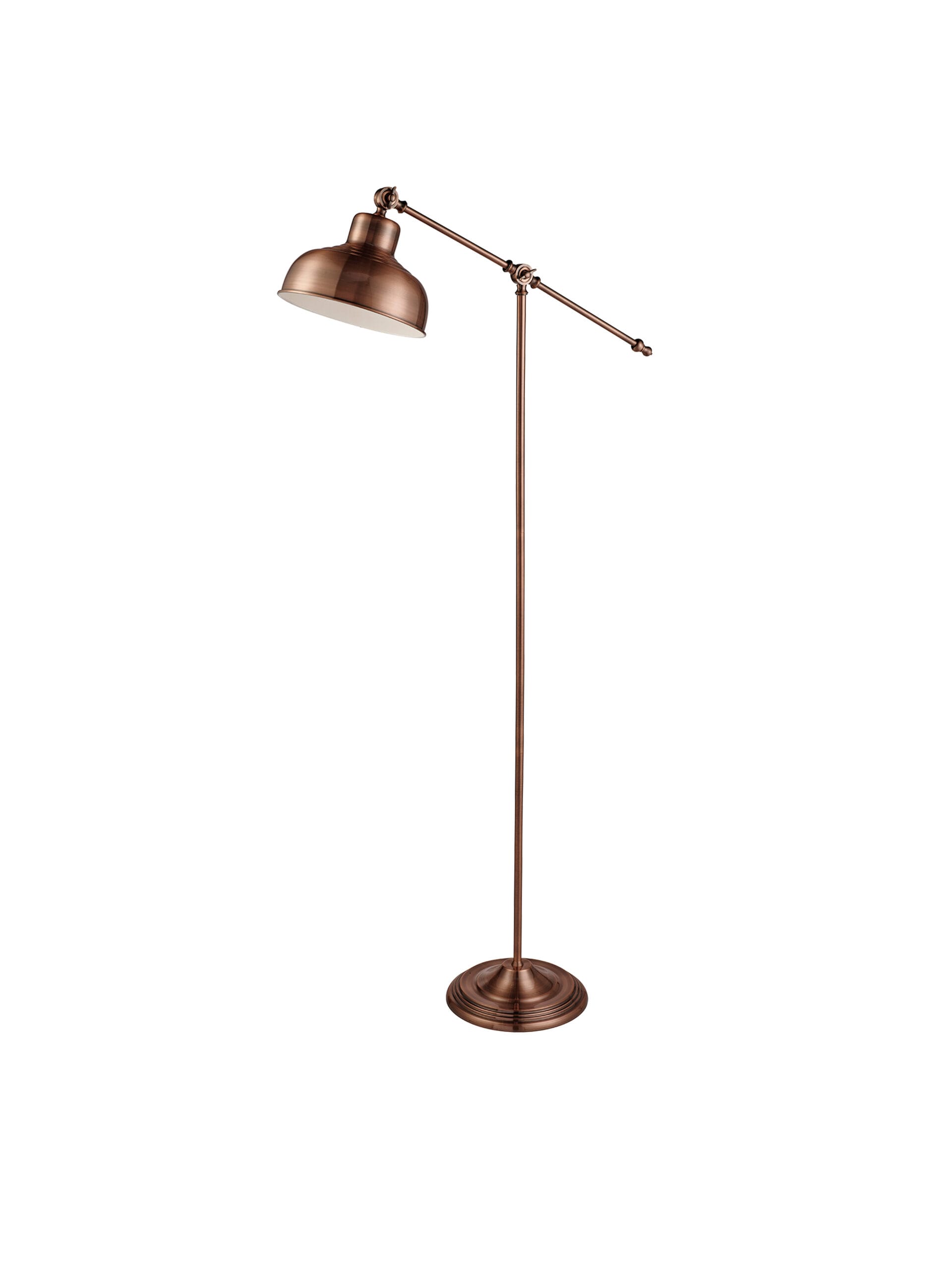 Searchlight Macbeth Floor Lamp Antique Copper Metal
