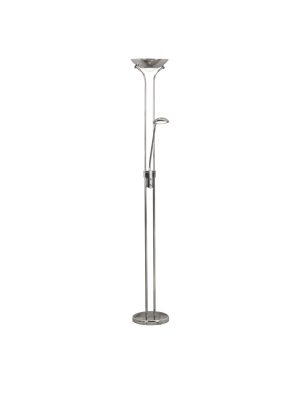 Searchlight Mother & Child Floor Lamp Chrome Metal & Glass
