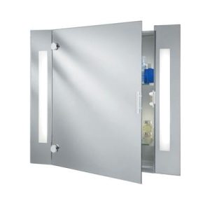 Searchlight Bathroom Illuminated Mirror Cabinet & Shaver Socket IP44