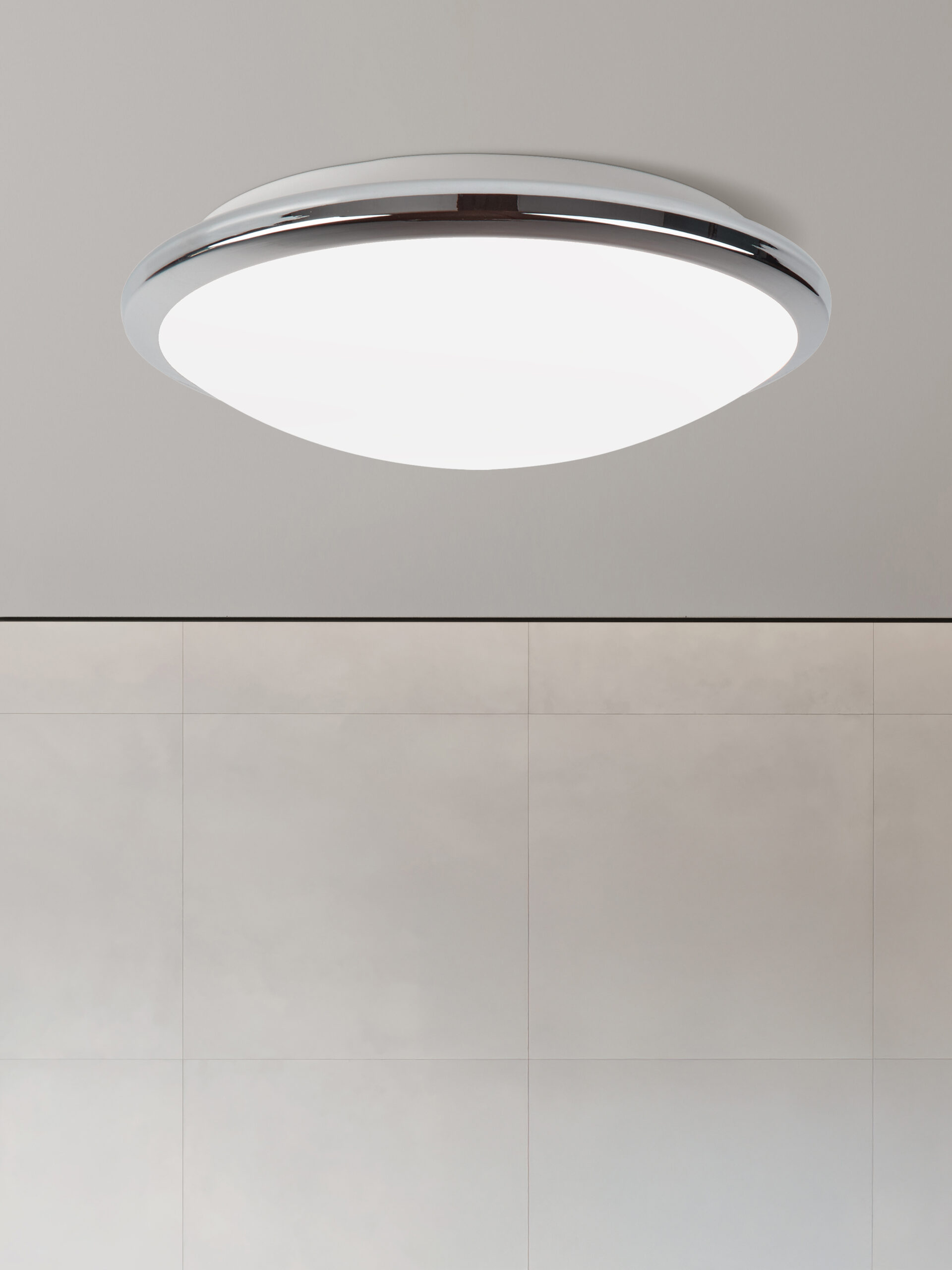 Searchlight Knutsford Flush Chrome Metal & Glass - 30CC