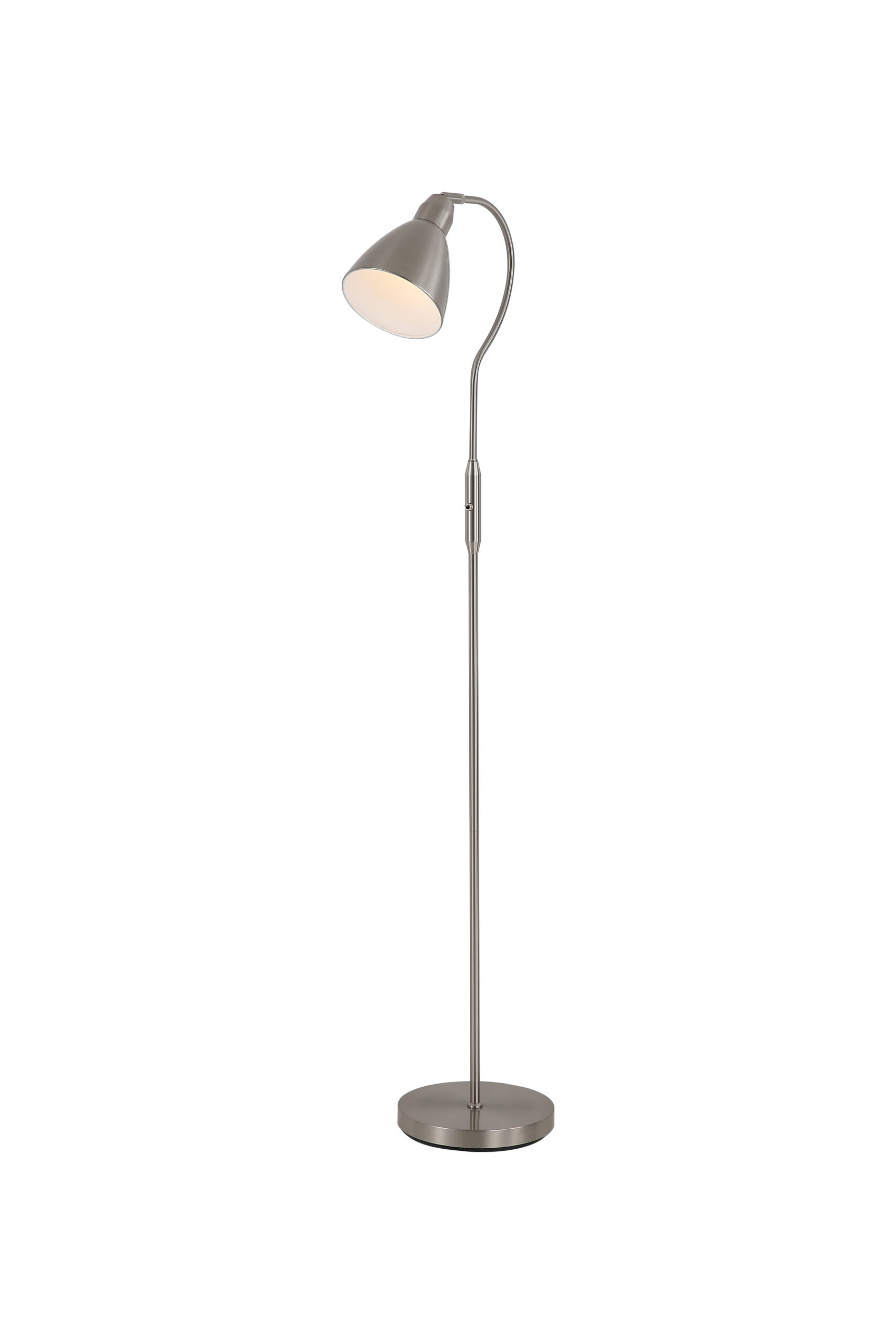 Searchlight Adjustable Floor Lamp Satin Nickel