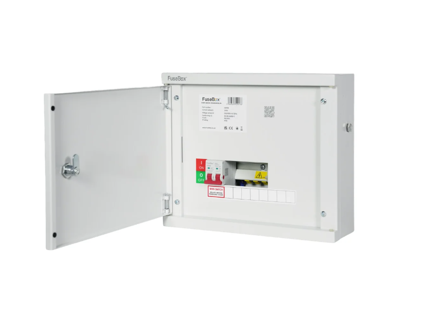FuseBox HSP08 8 Way 100A Main Switch Horizontal Consumer Unit
