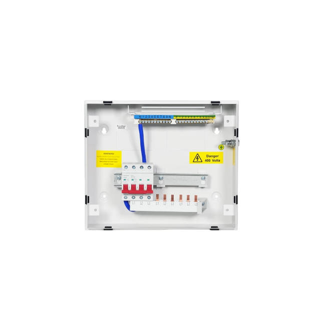 FuseBox HTPN02 2 Way TPN Horizontal Distribution Board 100A