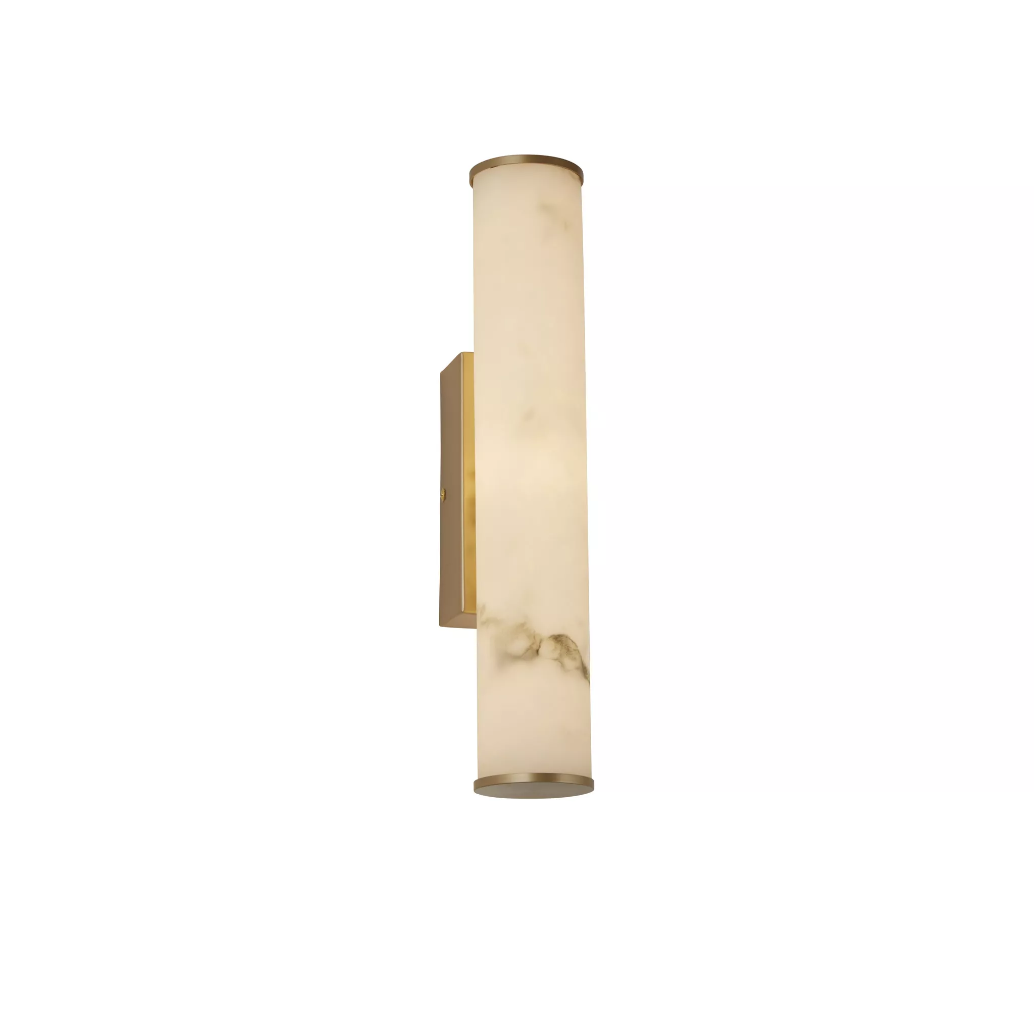 Searchlight Wales LED Wall Light, Matt Gold Metal with Marble Resin