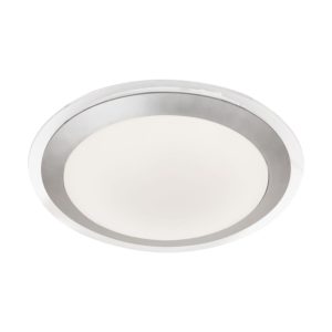Searchlight Chester LED Bathroom Flush Acrylic with Silver